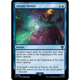 Arcane Denial - The Lord of the Rings: Tales of Middle-earth Commander Decks (español)