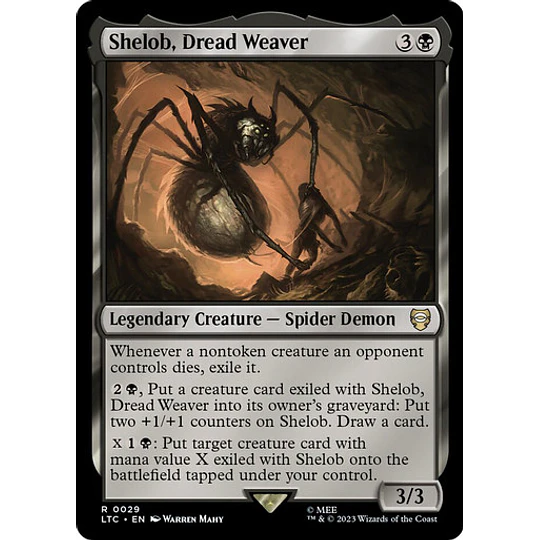 Shelob, Dread Weaver - The Lord of the Rings: Tales of Middle-earth Commander Decks (español)