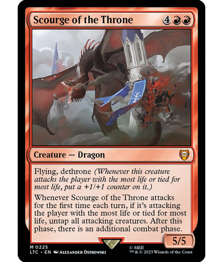 Scourge of the Throne - The Lord of the Rings: Tales of Middle-earth Commander Decks (español)