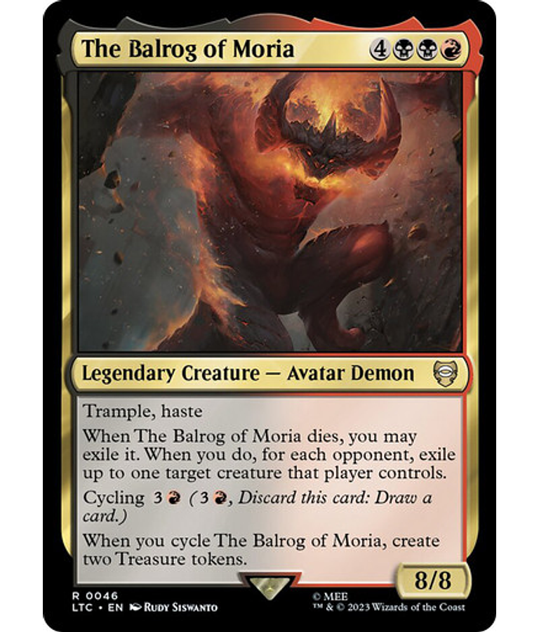 The Balrog of Moria - The Lord of the Rings: Tales of Middle-earth Commander Decks (español)