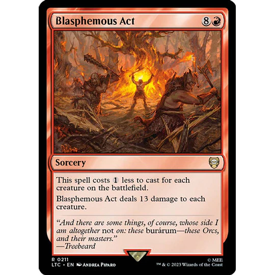 Blasphemous Act - The Lord of the Rings: Tales of Middle-earth Commander Decks (español)