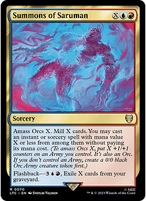 Summons of Saruman - The Lord of the Rings: Tales of Middle-earth Commander Decks (español)