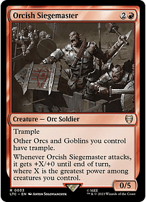 Orcish Siegemaster - The Lord of the Rings: Tales of Middle-earth Commander Decks (español)