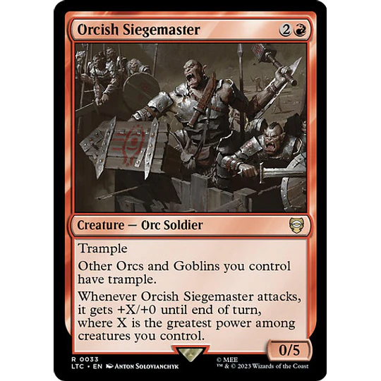 Orcish Siegemaster - The Lord of the Rings: Tales of Middle-earth Commander Decks (español)