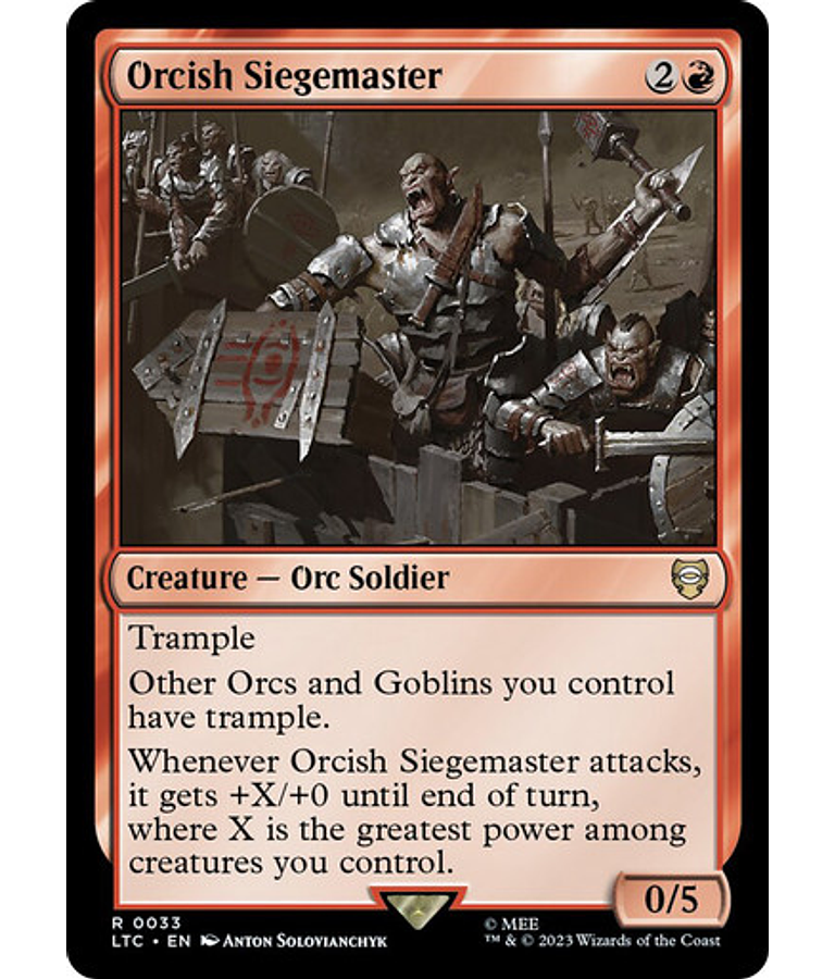 Orcish Siegemaster - The Lord of the Rings: Tales of Middle-earth Commander Decks (español)