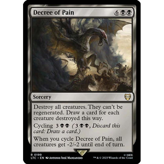 Decree of Pain - The Lord of the Rings: Tales of Middle-earth Commander Decks (español)
