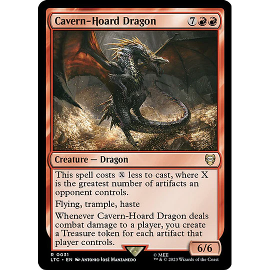 Cavern-Hoard Dragon - The Lord of the Rings: Tales of Middle-earth Commander Decks (español)