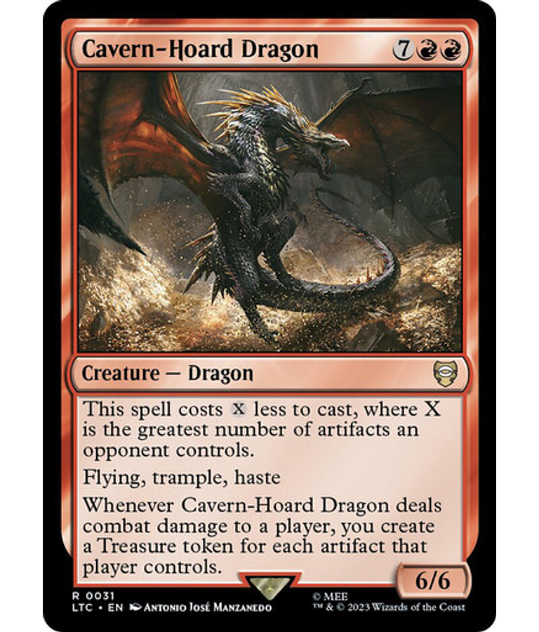 Cavern-Hoard Dragon - The Lord of the Rings: Tales of Middle-earth Commander Decks (español)