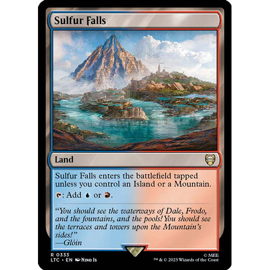 Sulfur Falls - The Lord of the Rings: Tales of Middle-earth Commander Decks (español)