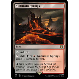 Sulfurous Springs - The Lord of the Rings: Tales of Middle-earth Commander Decks (español)
