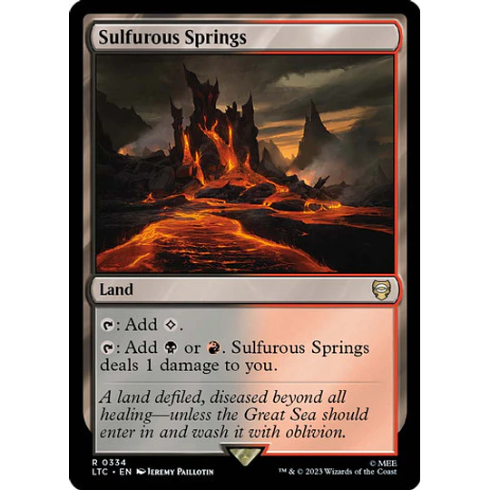 Sulfurous Springs - The Lord of the Rings: Tales of Middle-earth Commander Decks (español)