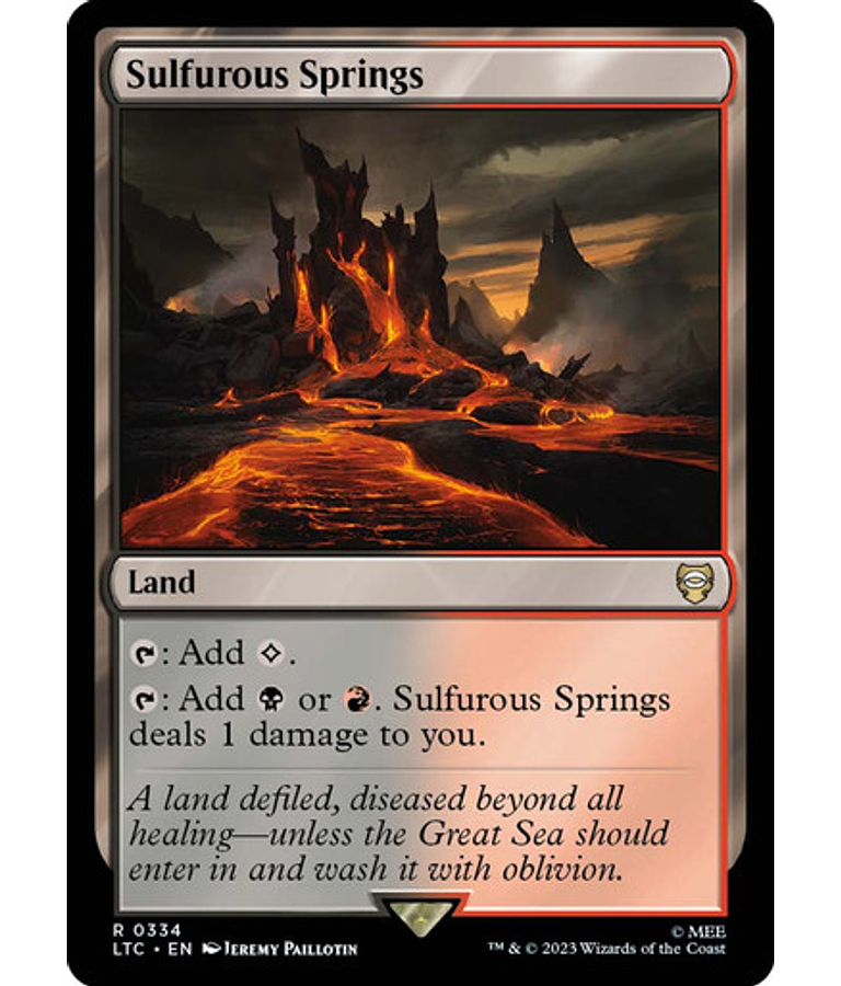 Sulfurous Springs - The Lord of the Rings: Tales of Middle-earth Commander Decks (español)