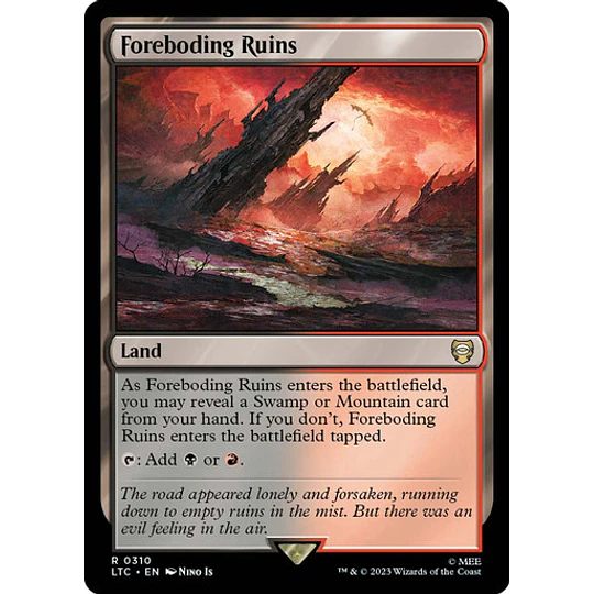 Foreboding Ruins - The Lord of the Rings: Tales of Middle-earth Commander Decks (español)