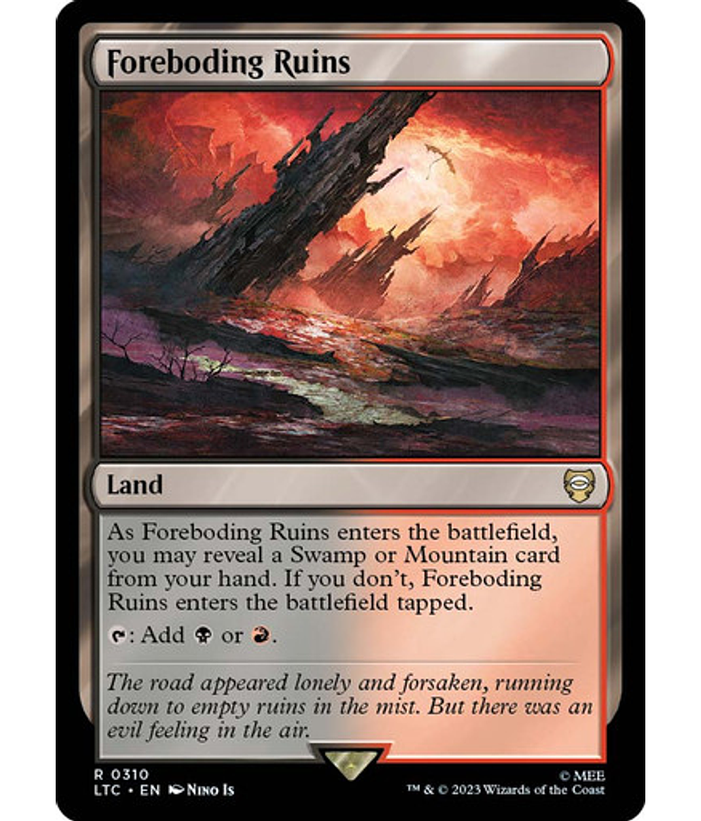 Foreboding Ruins - The Lord of the Rings: Tales of Middle-earth Commander Decks (español)
