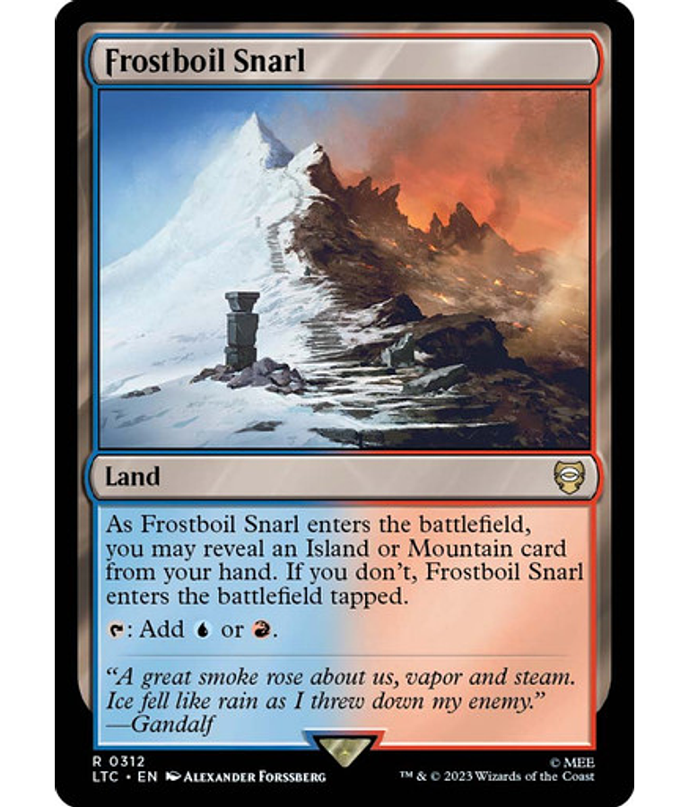 Frostboil Snarl - The Lord of the Rings: Tales of Middle-earth Commander Decks (español)
