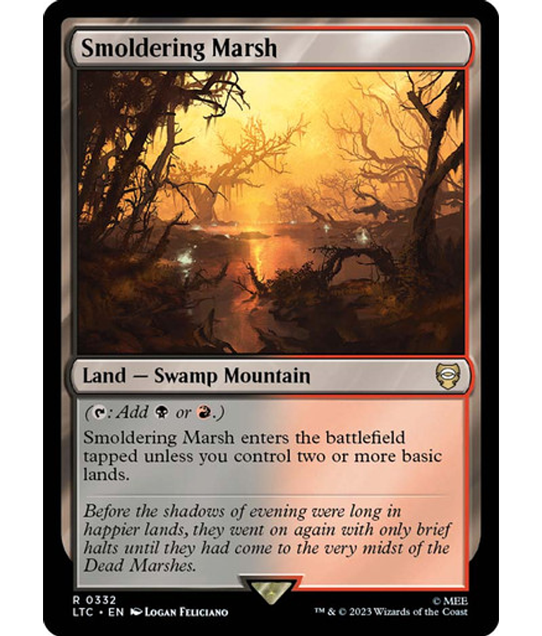 Smoldering Marsh - The Lord of the Rings: Tales of Middle-earth Commander Decks (español)