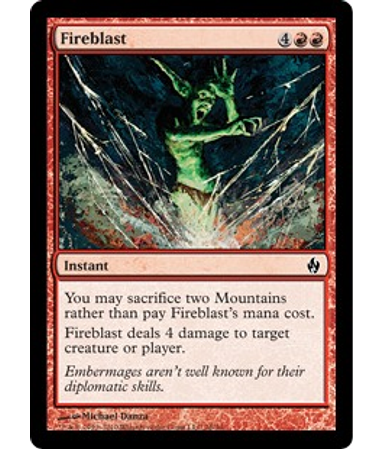 Fireblast (Foil) - Premium Deck Series: Fire & Lightning (inglés)