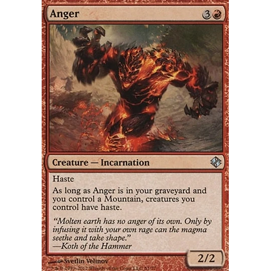Anger - Duel Decks: Venser Vs. Koth (inglés)