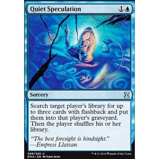 Quiet Speculation - Eternal Masters (inglés)