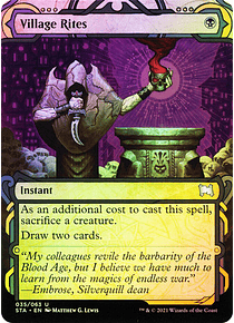 Village Rites - Strixhaven Mystical Archive Foil (inglés)