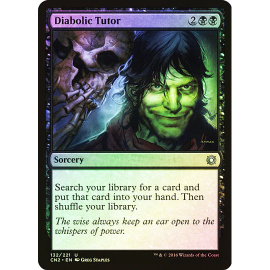 Diabolic Tutor - Conspiracy - Take the Crown Foil (inglés)