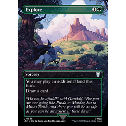 Explore (0528 - Borderless Silver Foil) - The Lord of the Rings: Tales of Middle-earth Commander Decks Variants Foil (inglés)