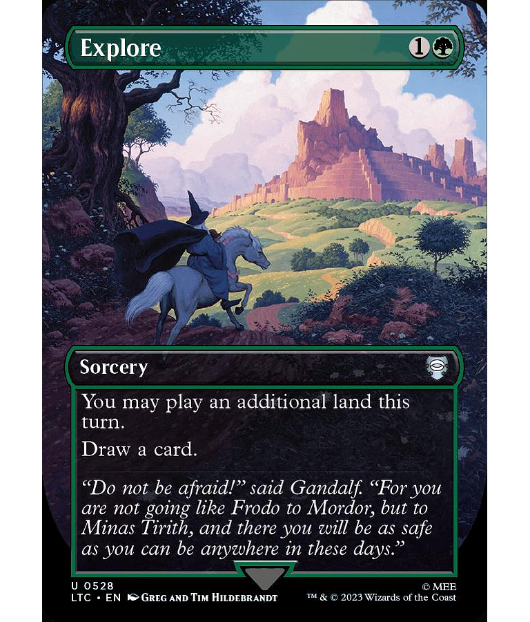 Explore (0528 - Borderless Silver Foil) - The Lord of the Rings: Tales of Middle-earth Commander Decks Variants Foil (inglés)