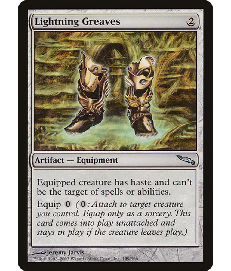 Lightning Greaves - Mirrodin (español)