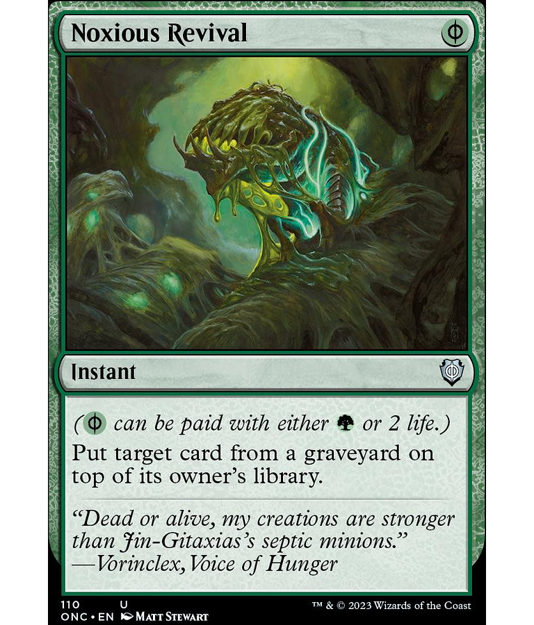 Noxious Revival - Phyrexia: All Will Be One Commander Decks (inglés)