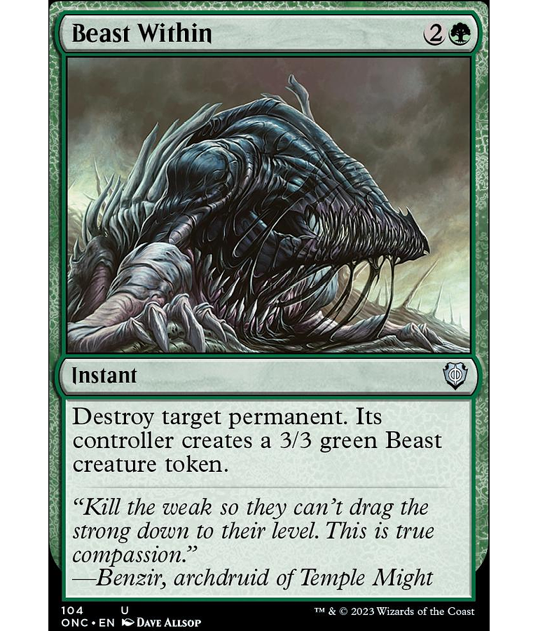 Beast Within - Phyrexia: All Will Be One Commander Decks (inglés)