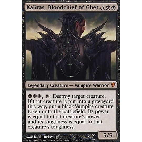 Kalitas, Bloodchief of Ghet - Zendikar (español)