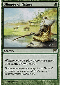 Glimpse of Nature - Champions of Kamigawa (español)