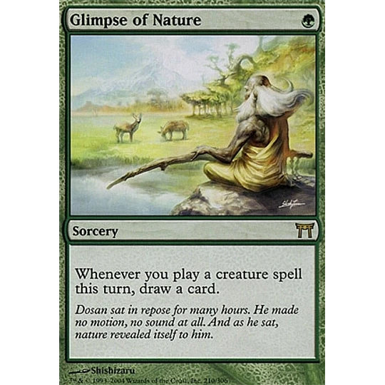 Glimpse of Nature - Champions of Kamigawa (español)