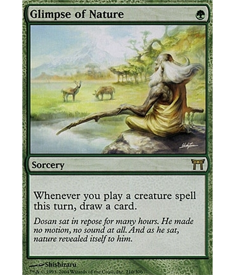 Glimpse of Nature - Champions of Kamigawa (español)