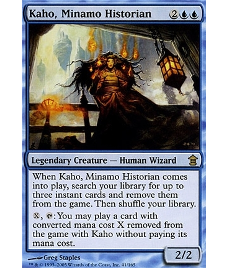 Kaho, Minamo Historian - Saviors of Kamigawa (inglés)