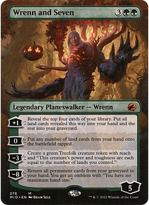 Wrenn and Seven (Borderless) - Innistrad: Midnight Hunt Variants (inglés)