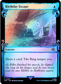 Birthday Escape (0494 - Scroll Showcase - Silver Foil) - The Lord of the Rings: Tales of Middle-earth Variants Foil (inglés)