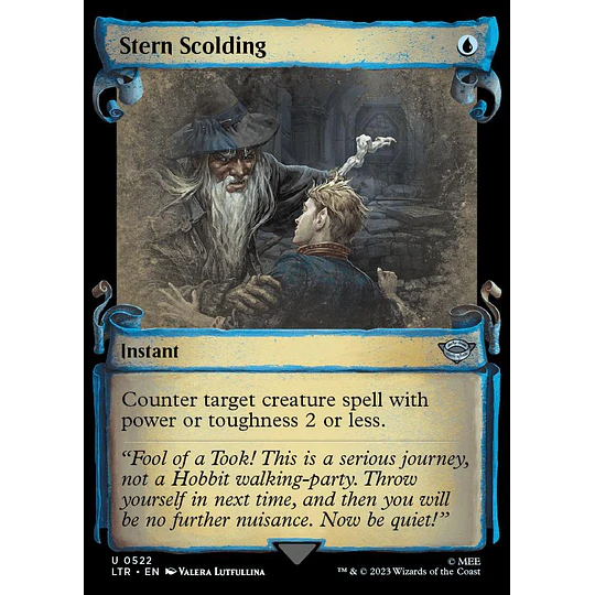 Stern Scolding (0522 - Scroll Showcase) - The Lord of the Rings: Tales of Middle-earth Variants (inglés)