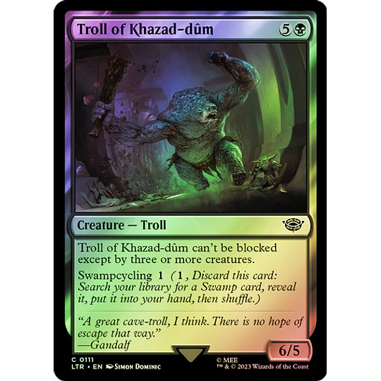 Troll of Khazad-dum - The Lord of the Rings: Tales of Middle-earth FOIL (inglés)