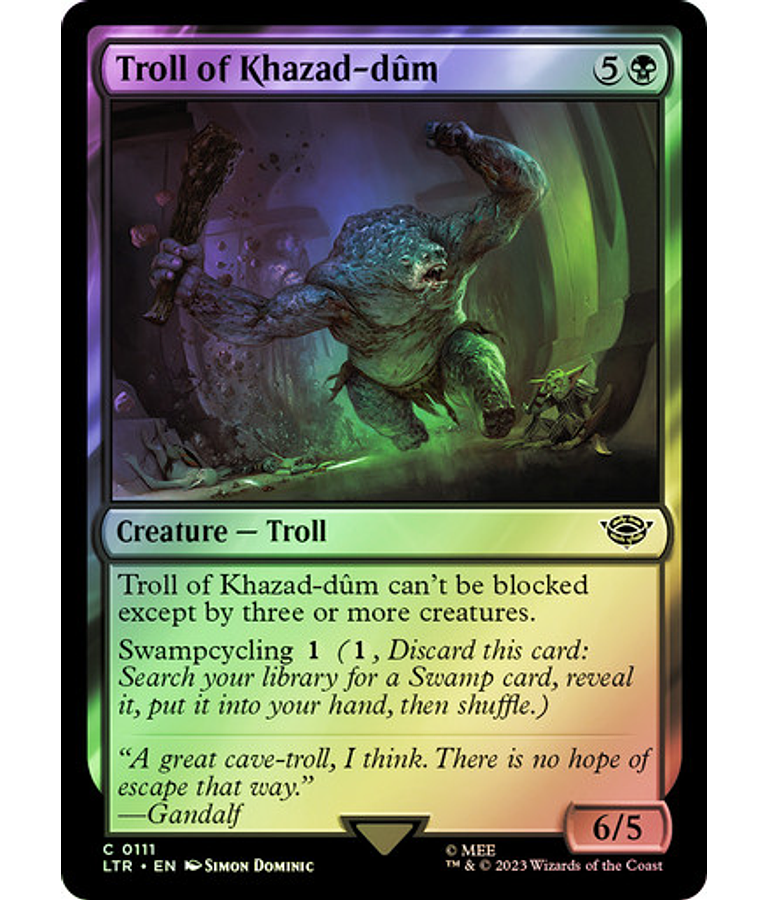 Troll of Khazad-dum - The Lord of the Rings: Tales of Middle-earth FOIL (inglés)