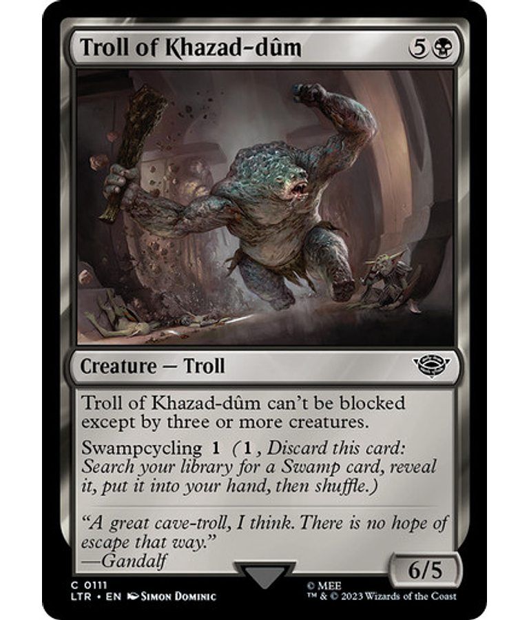 Troll of Khazad-dum - The Lord of the Rings: Tales of Middle-earth (inglés)