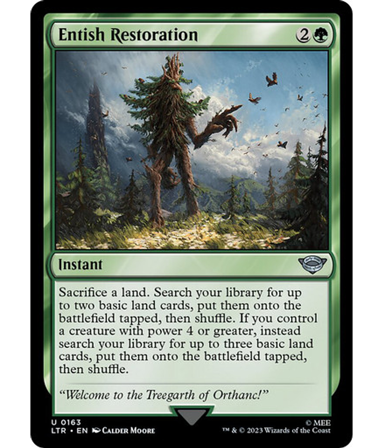 Entish Restoration - The Lord of the Rings: Tales of Middle-earth (inglés)