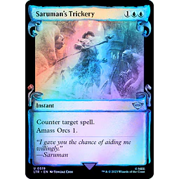Saruman's Trickery (0519 - Scroll Showcase - Silver Foil) - The Lord of the Rings: Tales of Middle-earth Variants Foil (inglés)