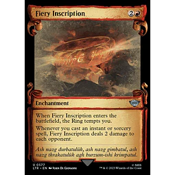 Fiery Inscription (0577 - Scroll Showcase) - The Lord of the Rings: Tales of Middle-earth Variants (inglés)