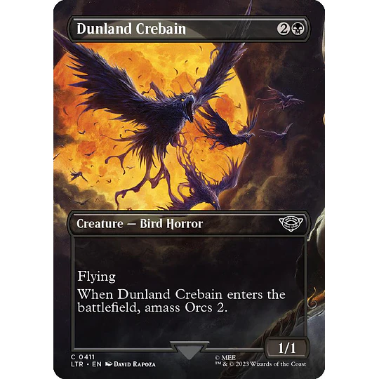 Dunland Crebain (Borderless) - The Lord of the Rings: Tales of Middle-earth Variants - PLAYSET (x4)