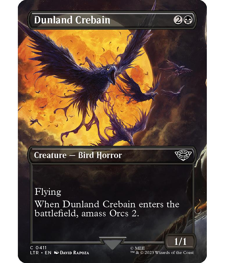 Dunland Crebain (Borderless) - The Lord of the Rings: Tales of Middle-earth Variants - PLAYSET (x4)