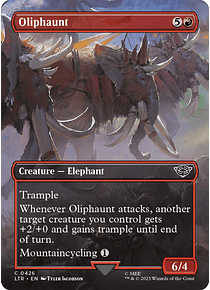 Oliphaunt (Borderless) - The Lord of the Rings: Tales of Middle-earth Variants - PLAYSET (x4)