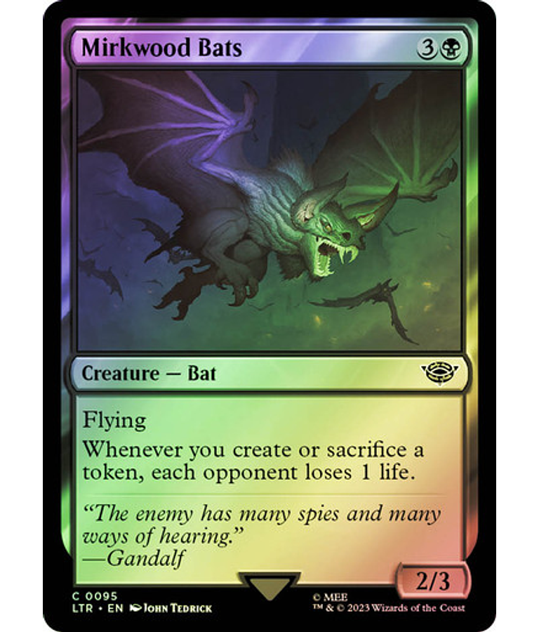 Mirkwood Bats - The Lord of the Rings: Tales of Middle-earth Foil (inglés)