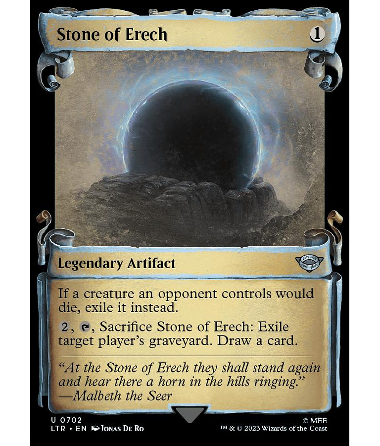 Stone of Erech (0702 - Scroll Showcase) - The Lord of the Rings: Tales of Middle-earth Variants (inglés)