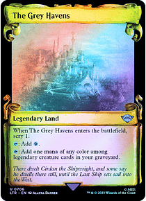 The Grey Havens (0706 - Scroll Showcase - Silver Foil) - The Lord of the Rings: Tales of Middle-earth Variants Foil (inglés)